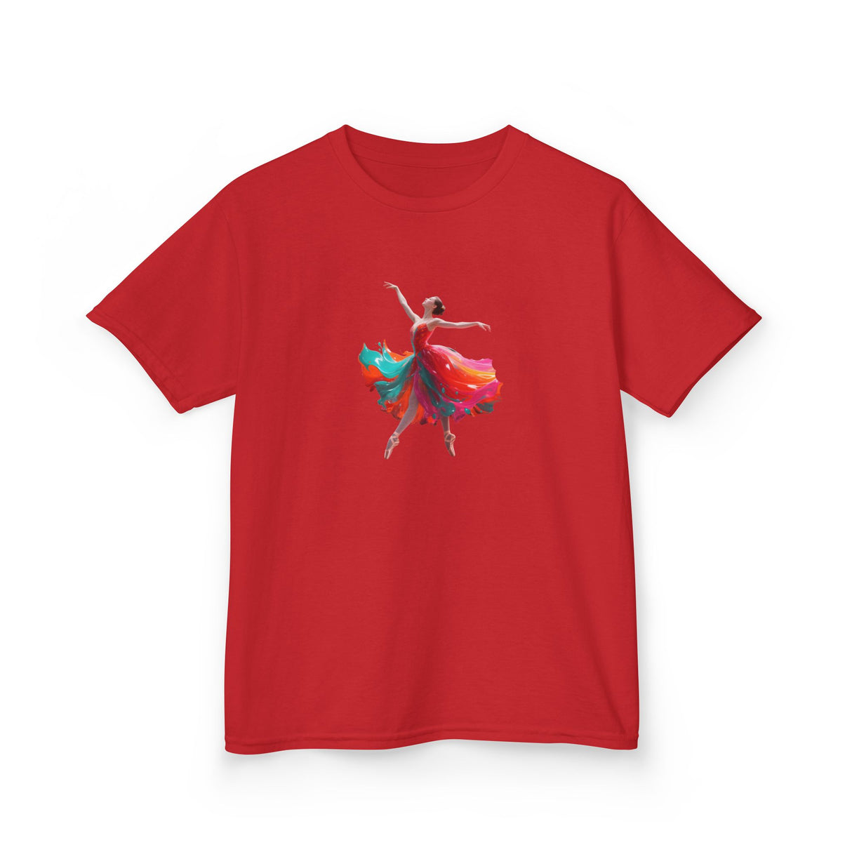 Kids Dance T-Shirt — Colorful Ballerina Graphic Tee that combines style and comfort for children.