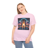 Pairing ideas with the Sci-Fi Gateway T-Shirt, emphasizing the cosmic portal theme.