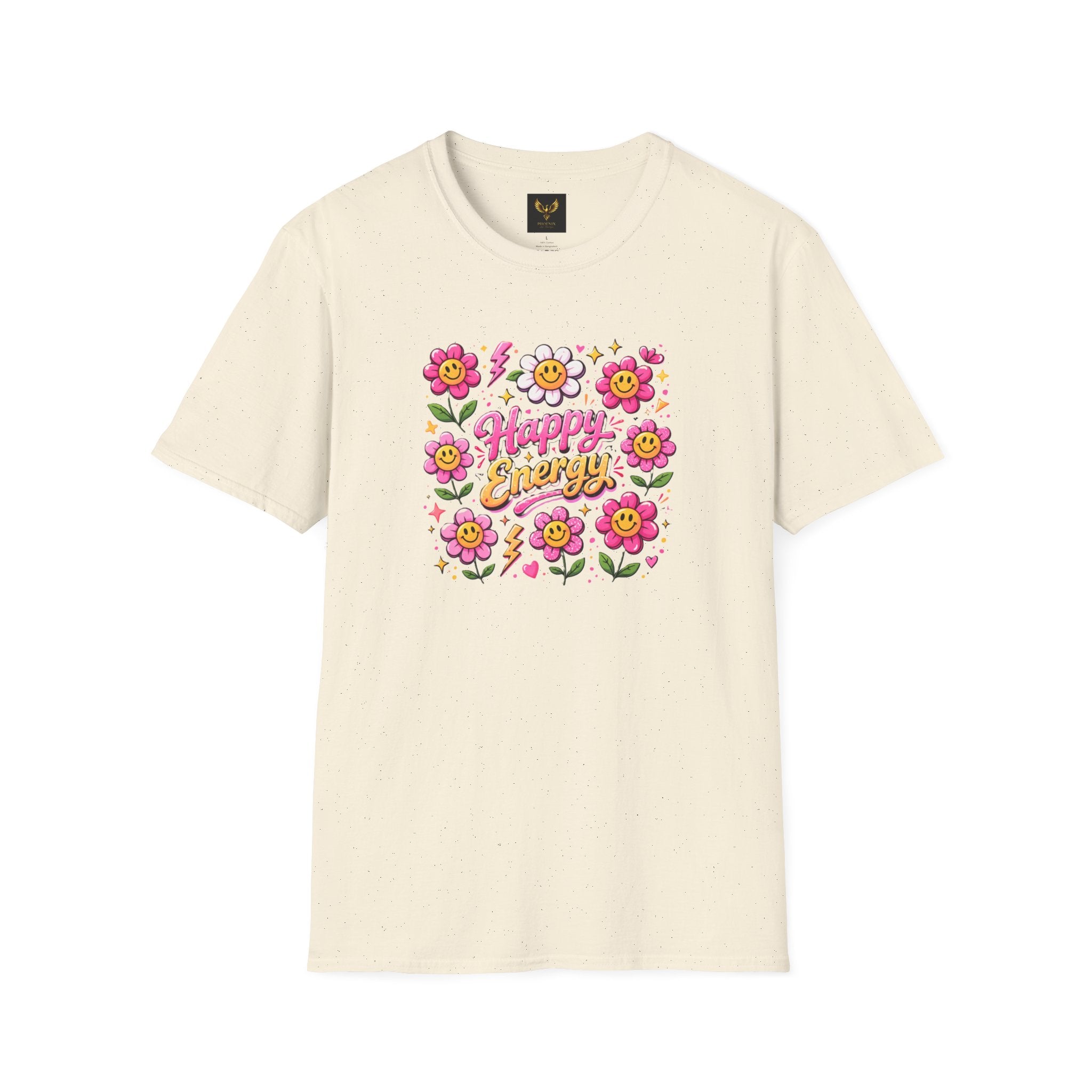 Happy Earth Floral Graphic T-Shirt day graphic design close up