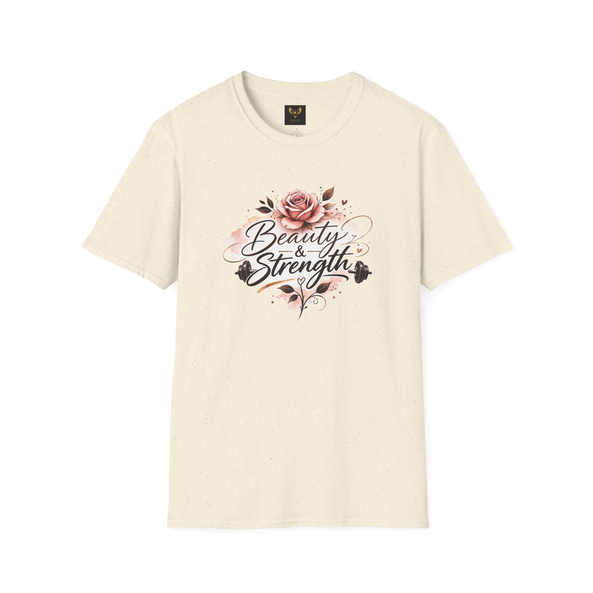 Beauty & Strength Floral T-Shirt — Inspirational Women's Motivational Tee