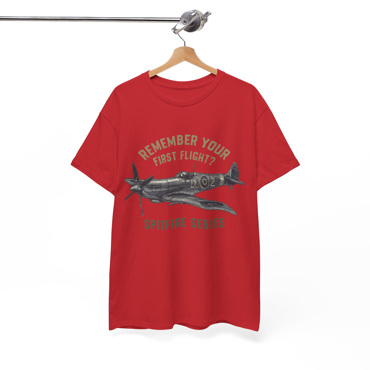 Family enjoying outdoor activities in the Spitfire Series T-Shirt, enhancing the nostalgic experience.