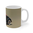Glamour  Dress,  London Mug, Enthusiast Gift, Coffee Cup, Retro, Unique, Mug, Glamour, Retro, Woman, Dress, Red , London