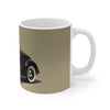 Glamour  Dress,  London Mug, Enthusiast Gift, Coffee Cup, Retro, Unique, Mug, Glamour, Retro, Woman, Dress, Red , London