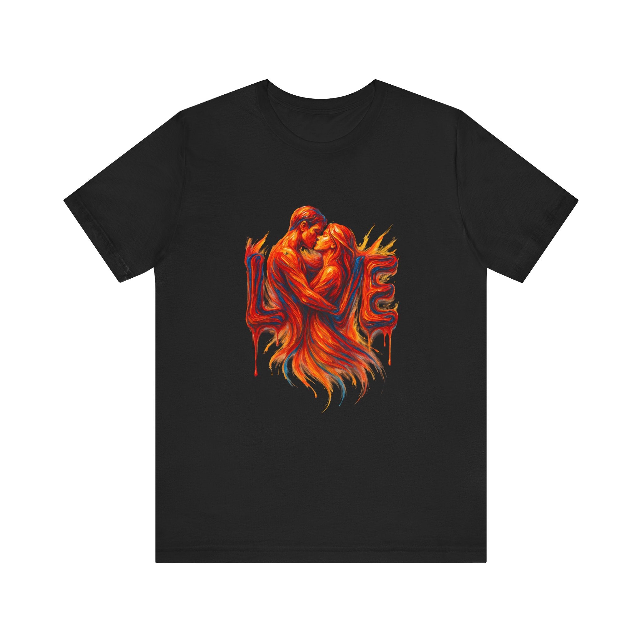 Love Embrace T-Shirt For Him, Romantic Tee, Gift for Couples, Valentine's Day Apparel, Cute Love Shirt, Sweetheart Gift