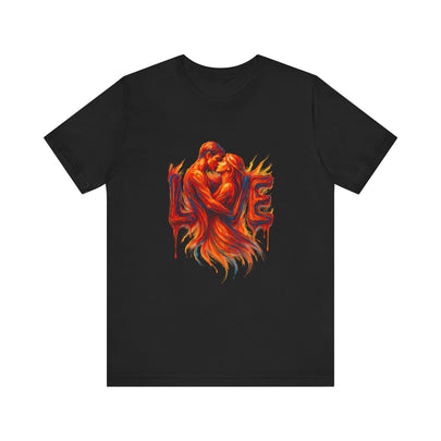 Love Embrace T-Shirt For Him, Romantic Tee, Gift for Couples, Valentine's Day Apparel, Cute Love Shirt, Sweetheart Gift