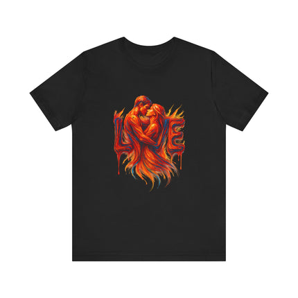 Love Embrace T-Shirt For Him, Romantic Tee, Gift for Couples, Valentine's Day Apparel, Cute Love Shirt, Sweetheart Gift
