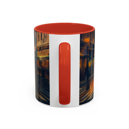 Vintage-Inspired Cityscape Accent Coffee Mug - 11oz &amp; 15oz perfect for adding flair to home decor.