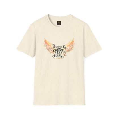 Powered by Coffee and Chaos Graphic Tee 