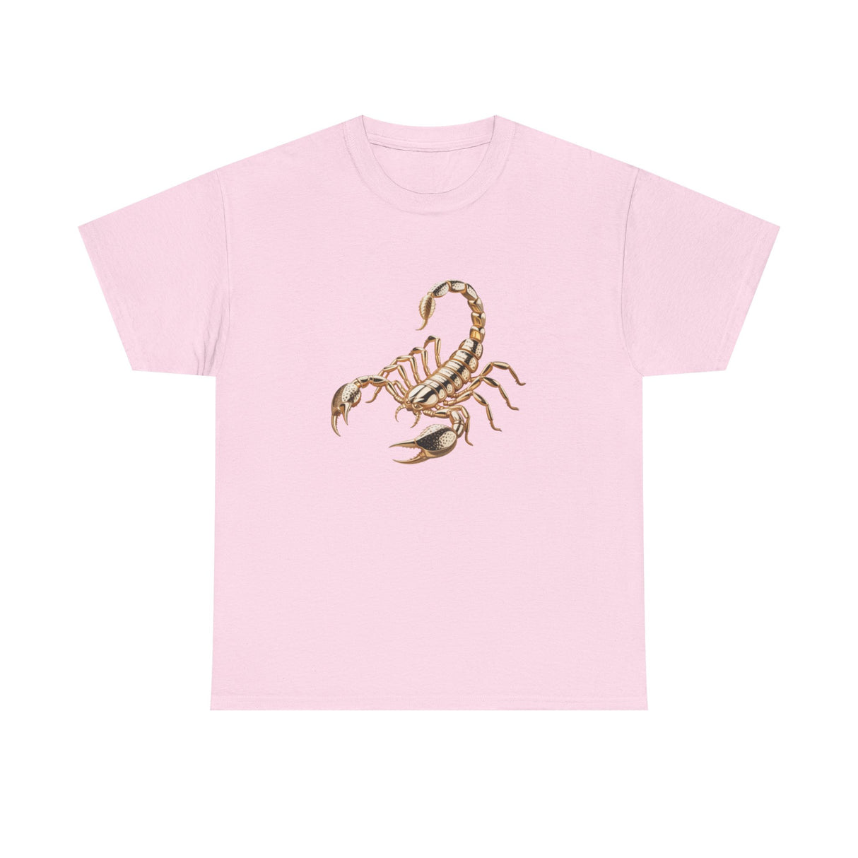 The Scorpion Graphic Tee — Desert Scorpion Illustration T-Shirt hanging on a clothesline outdoors.