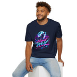 Night Wolf T-Shirt — Retro Neon Wolf Graphic Tee