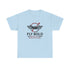 Flat lay of Fly Bold Graphic Tee, made from soft cotton fabric for everyday wear.