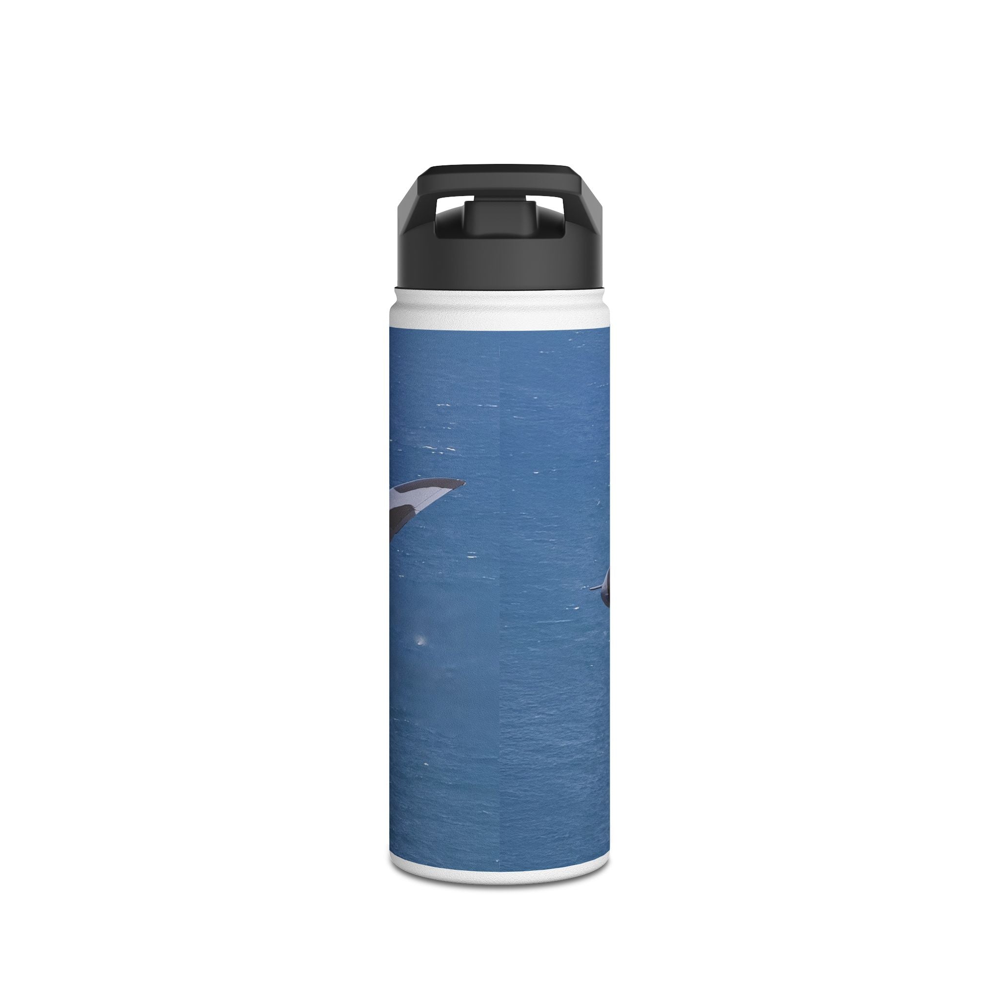 Vulcan Stainless Steel Water Bottle, Jet Design, Gift for Pilot, Travel Hydration, Airforce Lover, Outdoor Adventures, Vulcan, Bomber, British, V-Bomber, RAF, British, Aviation,
