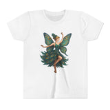 Whimsical Fairy Youth Short Sleeve Tee worn by a child, embodying playful spirits and creativity.