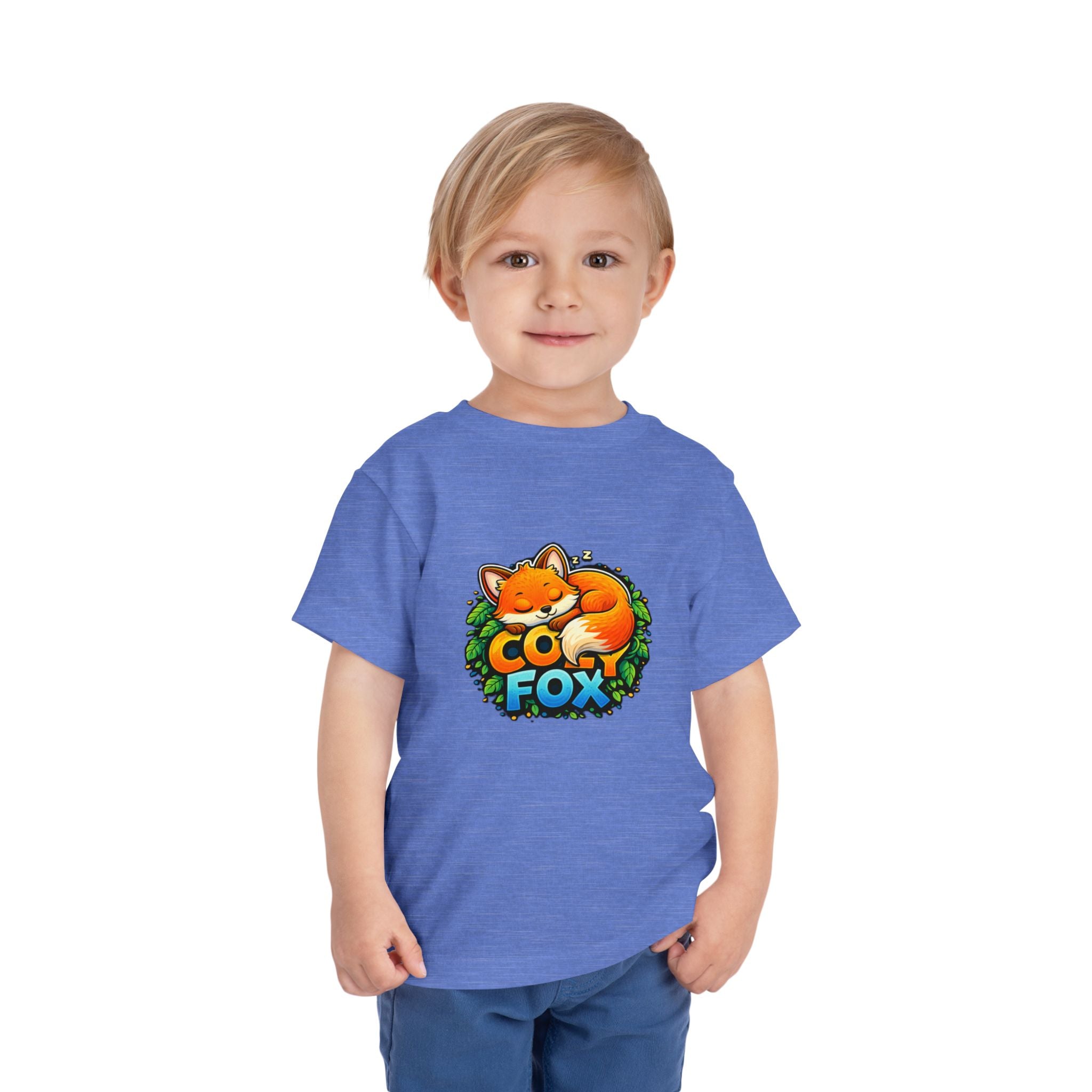 Cozy Fox Toddler Tee Cute Fox Graphic Shirt for Kids