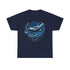 Vintage Propeller Plane T-Shirt detailed view with DTF and DTG printed graphics showing quality workmanship.