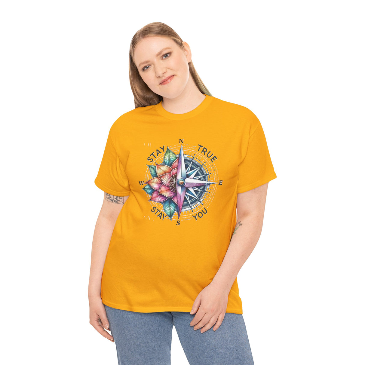 Unisex Heavy Cotton Tee with vibrant, long-lasting colors ready for custom designs.