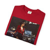 Vintage Glamour T-Shirt being worn at a casual event, showcasing its trendy design and comfort.