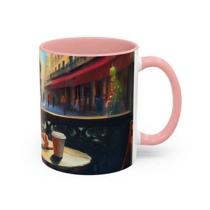 Parisian Dream Coffee Mug - 11oz with warm drink indicating its perfect use for winter.