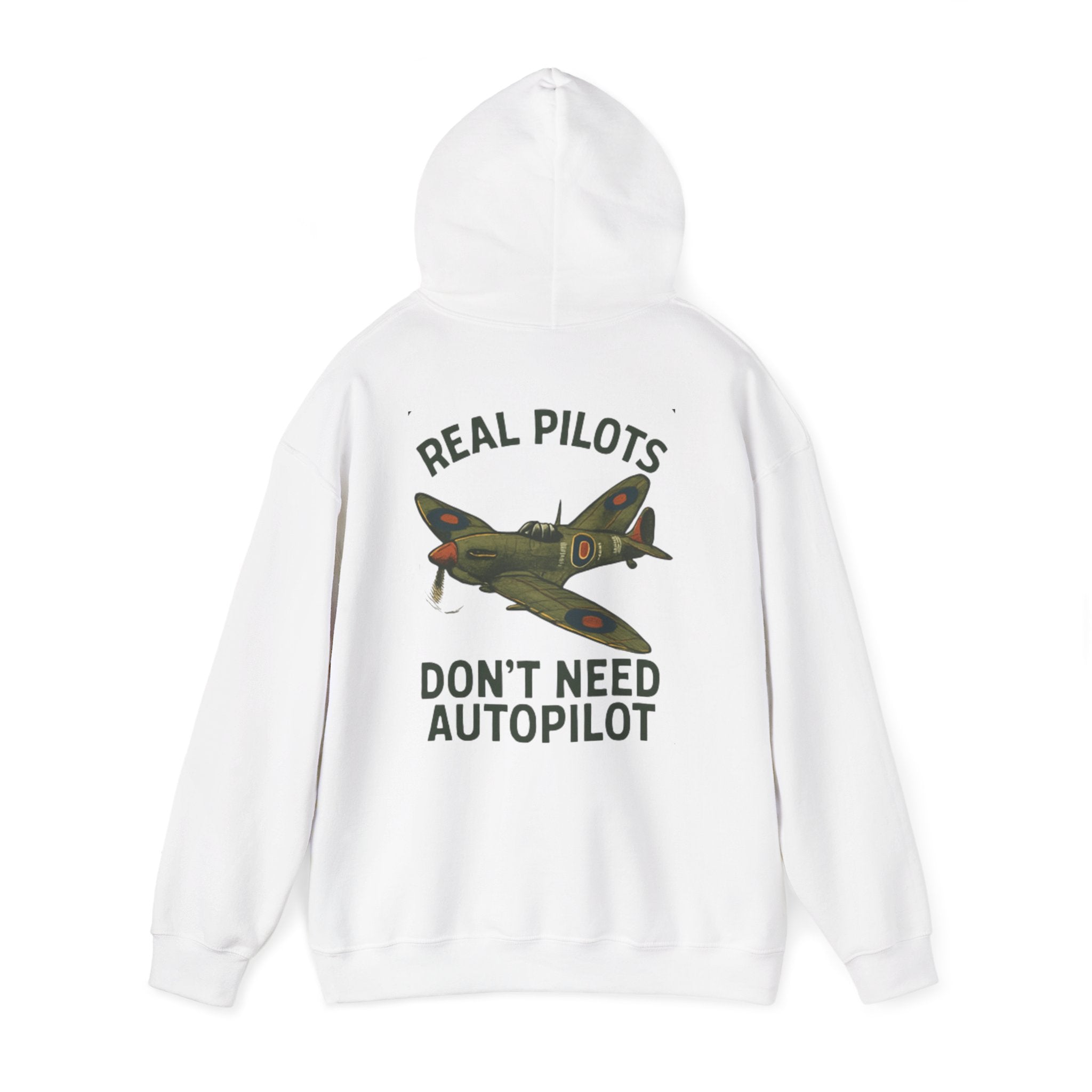 Close-up on the cozy kangaroo pocket of the Pilot Hoodie – &