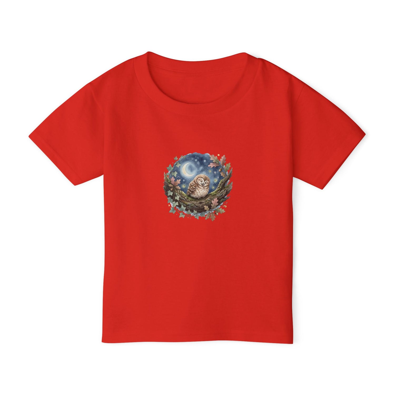 Sleepy Owl Toddler Tee — Woodland Toddler Shirt
