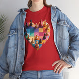 Person styling the Chess Heart T‑Shirt for a casual day at the park.