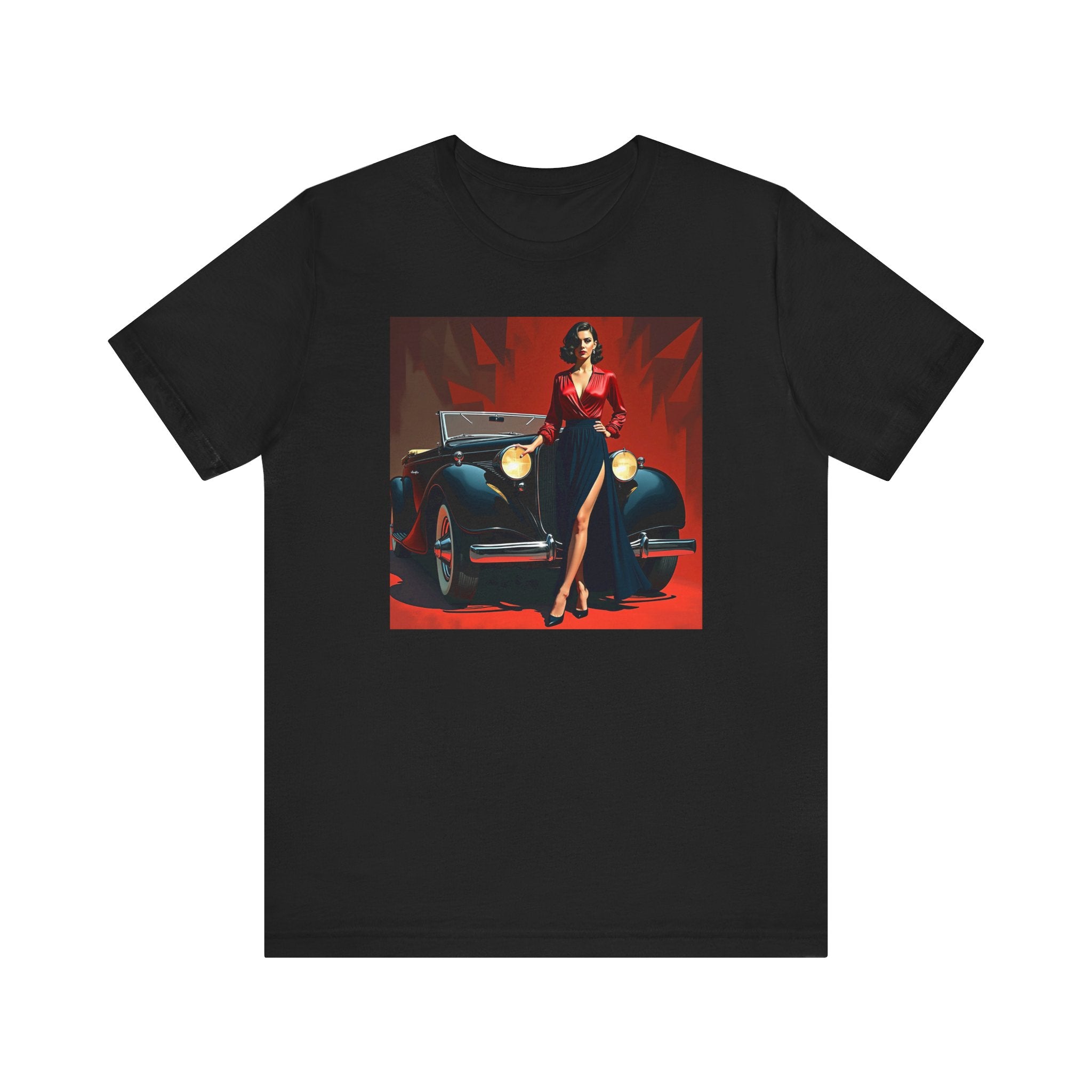 Group of friends wearing Retro Glamour Classic Tee For Him, ideal for casual outings and summer events.