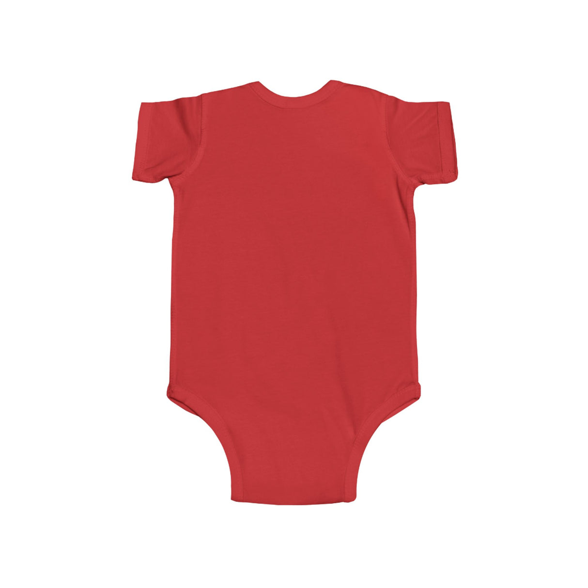 Cute baby in a Baby Christmas Elf Bodysuit — Cute Holiday Infant Onesie surrounded by holiday decorations