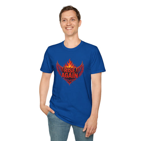Rise Again Phoenix T-Shirt — Flaming Wings Graphic Tee