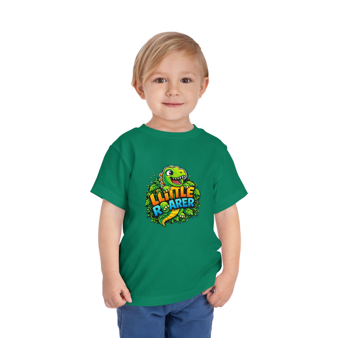 Little Adventurers Little Roarer Green Dino Toddler Tee
