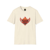 Rise Again Phoenix T-Shirt — Flaming Wings Motivational Tee