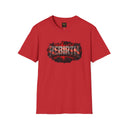 Rebirth Graphic T-Shirt — Distressed Red Flame Logo Tee