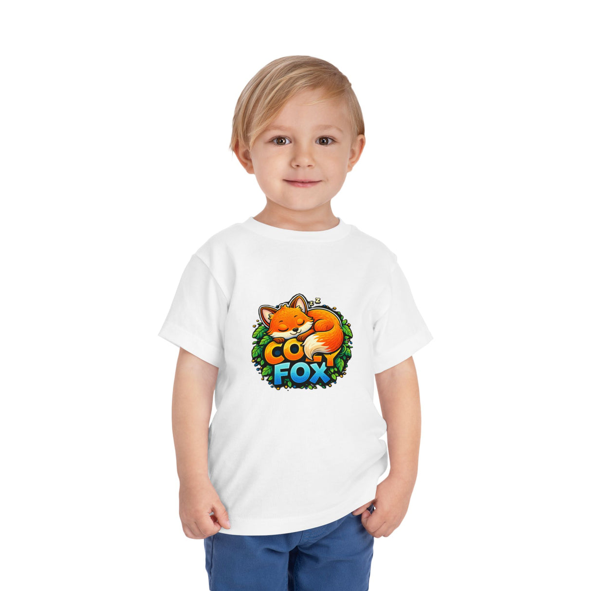 Cozy Fox Toddler Tee — Cute Fox Graphic Shirt for Kids
