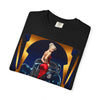 Stylish Glamour T-Shirt in a vibrant setting, perfect for outdoor casual events.