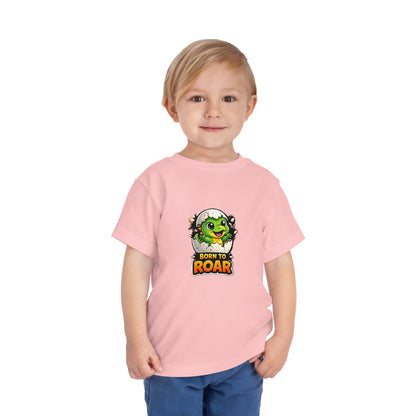  Born to Roar Cute Dino Graphic Kids Tee
