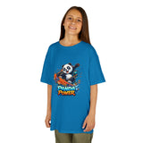 'Panda Power' Cartoon Skateboarding Panda Graphic  — Kids Tee