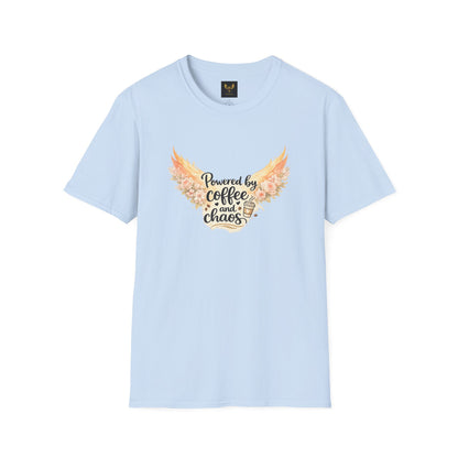 Powered by Coffee and Chaos Graphic Tee 