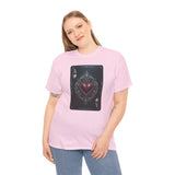 Heavy Cotton Tee — Ace of Hearts, Classic Comfort T-Shirt styled with casual bottoms, suitable for everyday wear.