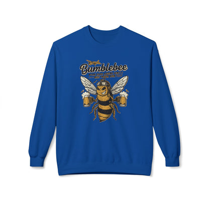 Bumblebee Beer Crewneck Sweatshirt — Playful Bee Graphic Sweatshirt for Beer Lovers US