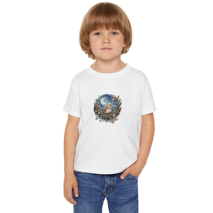 Sleepy Owl Toddler Tee — Woodland Toddler Shirt