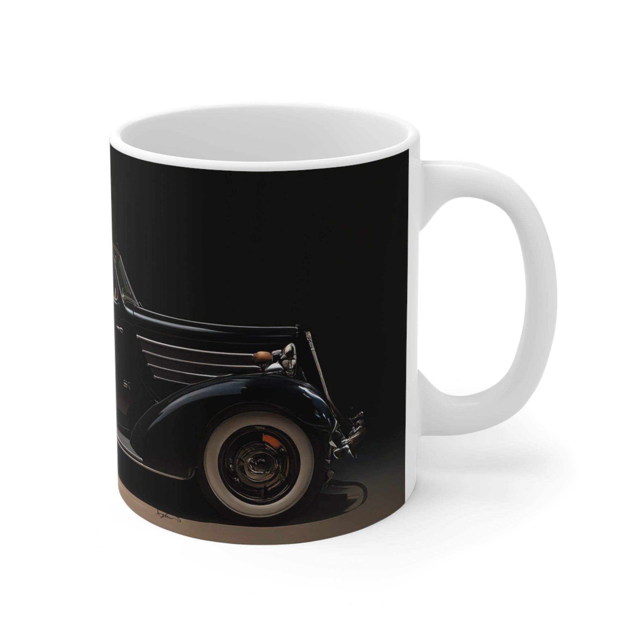 Glamour Woman, London Mug, Enthusiast Gift, Coffee Cup, Retro, Unique, Mug, Glamour, Retro, Woman, Dress, Red