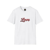 Love Script T-Shirt — Retro Red Cursive Tee