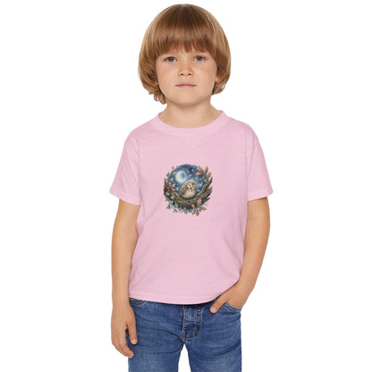 Sleepy Owl Toddler Tee — Woodland Toddler Shirt