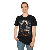 Dark Warrior Graphic T-Shirt — Epic Fantasy Sword Silhouette
