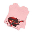 Red Lip Design Unisex Jersey Tee | Casual Wear, Trendy Shirt, Gift for Her, Summer Style, Statement Top