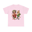 Vibrant Dancing Seniors Illustration T‑Shirt capturing a nostalgic moment of joy with a playful design.