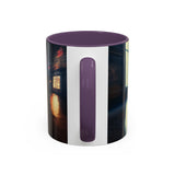 Elegant Urban Nightlife Coffee Mug featured with accessories, showing its practicality and charm.