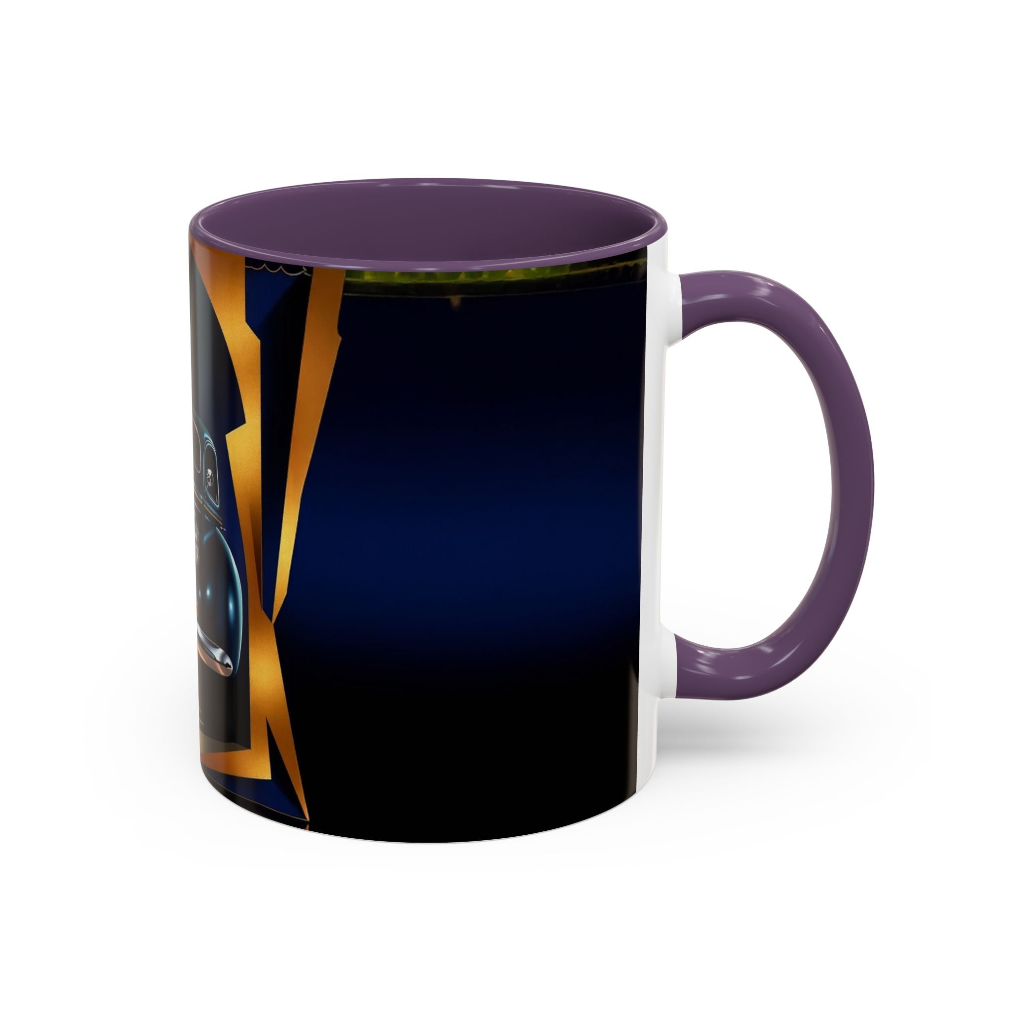 Vintage Pin-Up Coffee Mug - Classic Car Design in a gift box, ideal for special occasions.