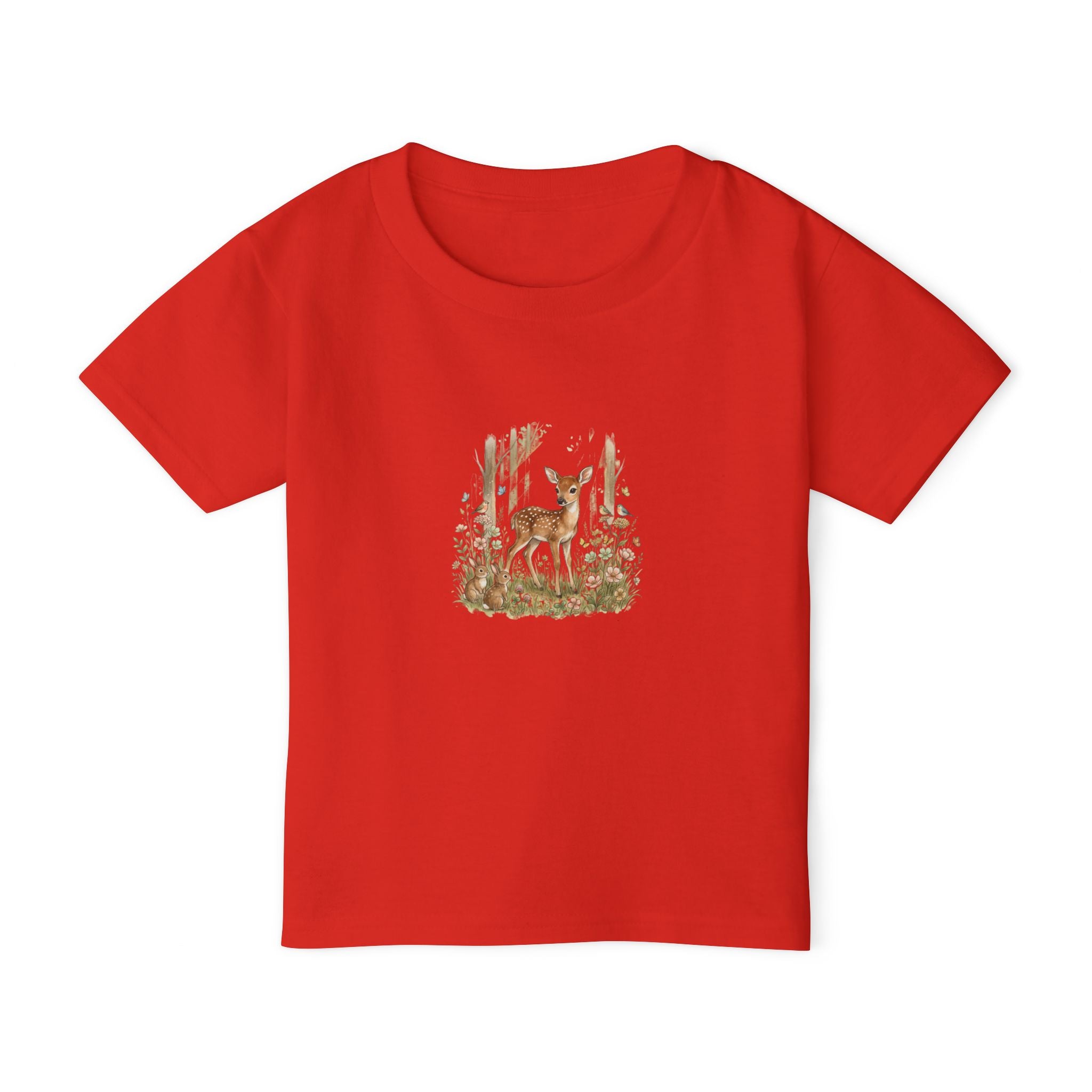 Gentle Deer Toddler Tee — Cute Baby Fawn Woodland Graphic T-Shirt