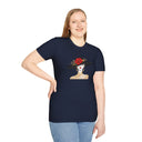Elegant Lady with Rose Hat T-Shirt