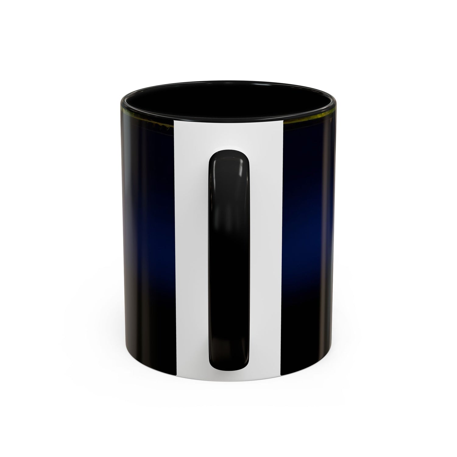 Vintage Pin-Up Coffee Mug - Classic Car Design with steam rising from the hot beverage.